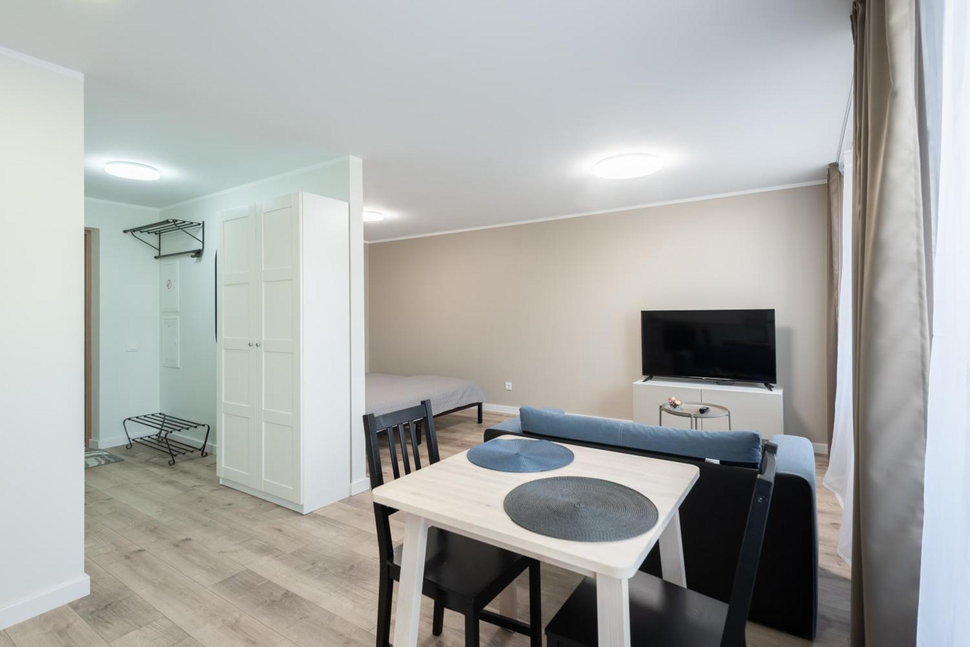 Stiklo Apartamentai Radviliskis Exterior foto